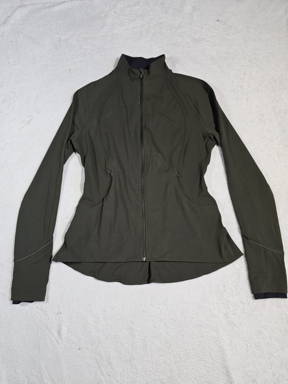 lululemon athletica Olive Green Full-Zip Utility Jacket Size 8.